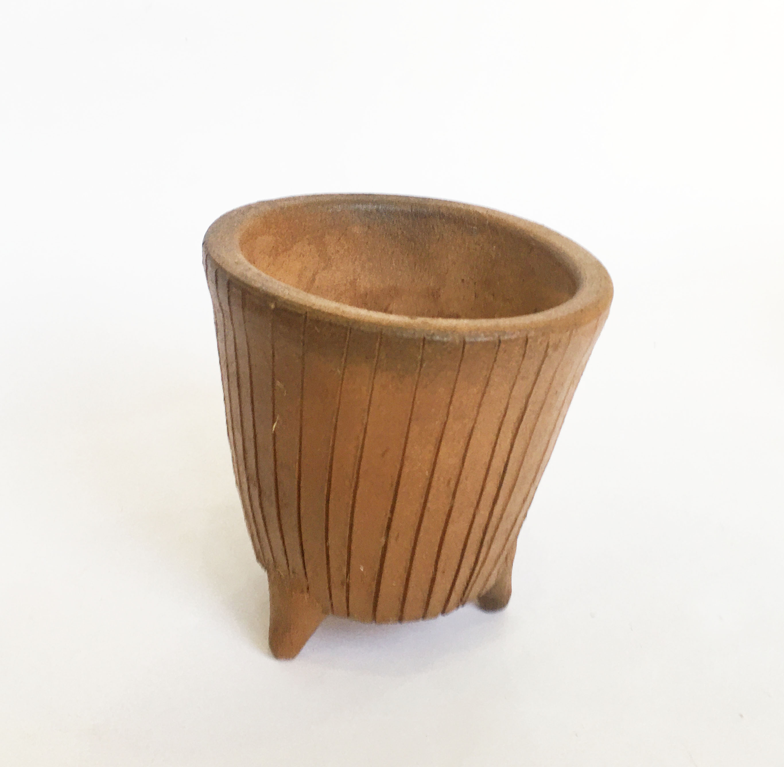 Chậu gốm đất nung ba chân handmade - Chậu gốm thủ công Chămpa Bàu Trúc, trồng sen đá, decor vintage