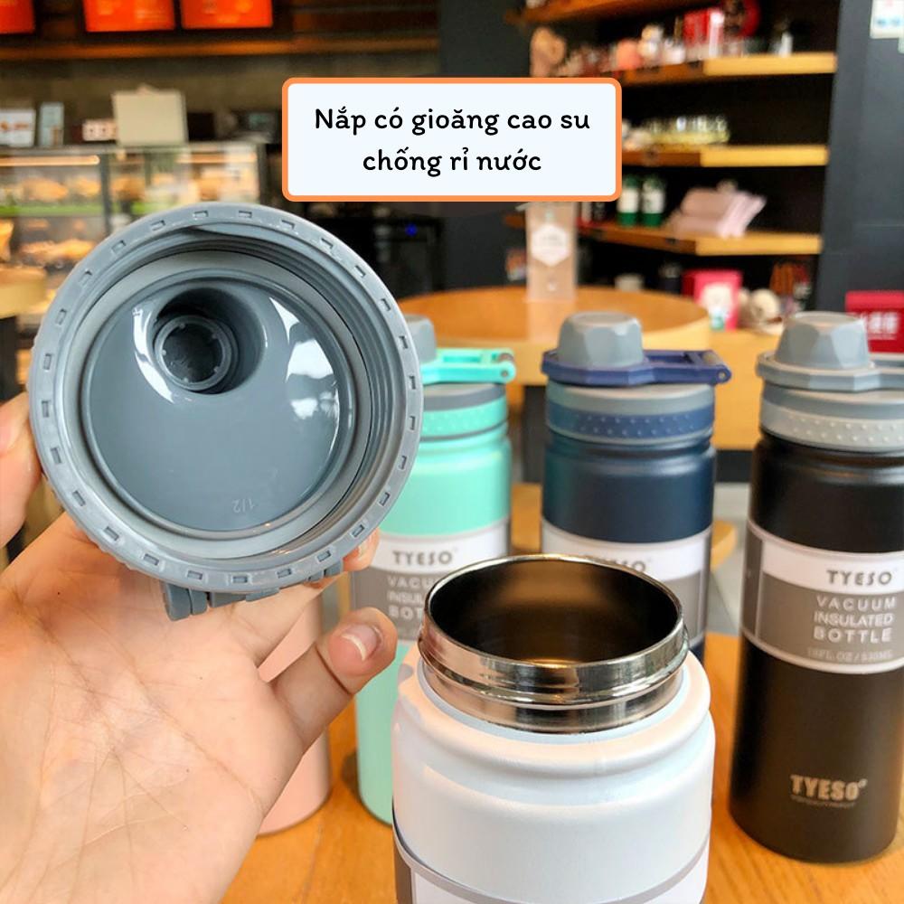 Bình giữ nhiệt TYESO 750ml có quai xách, inox 304 cao cấp, giữ nhiệt nóng - lạnh 8H