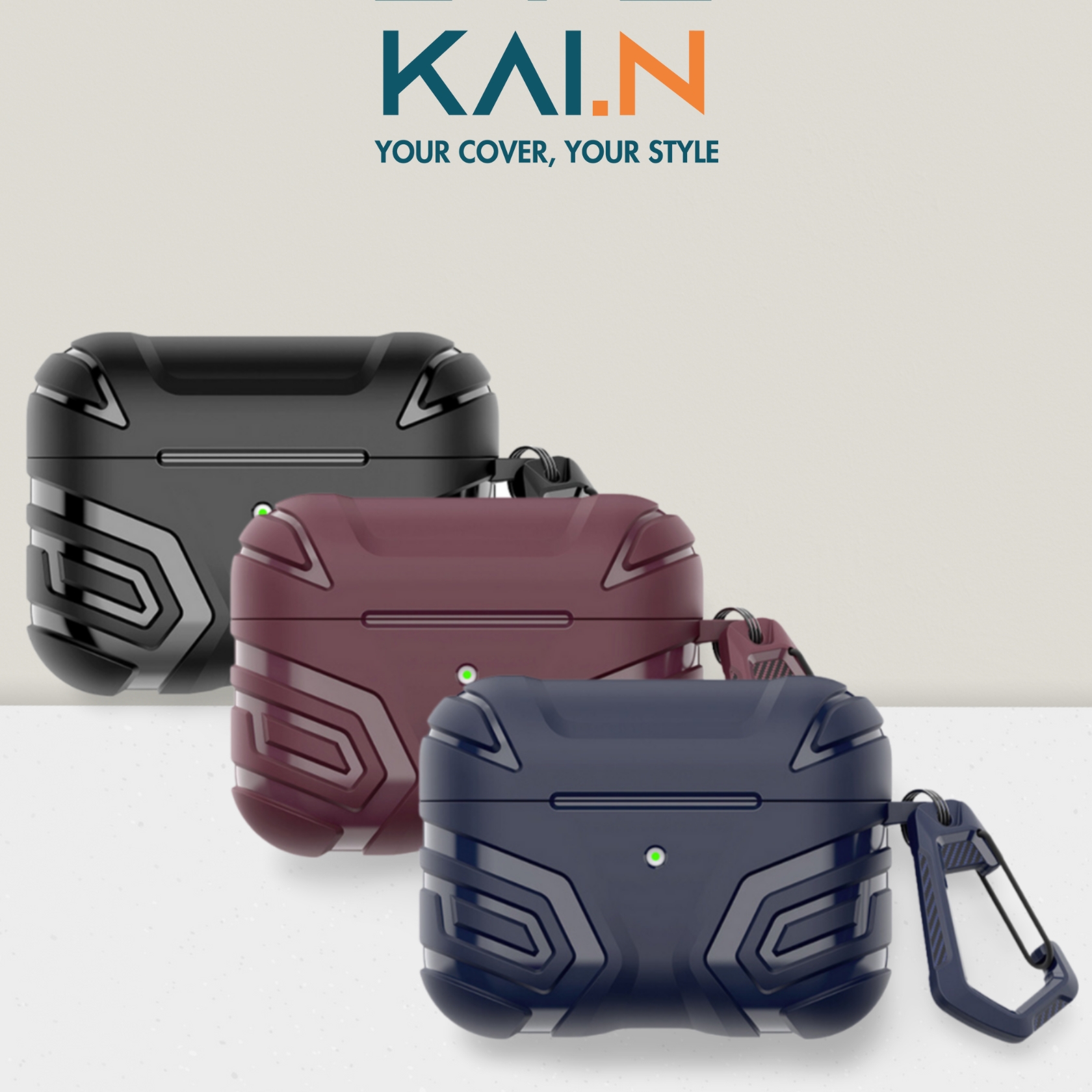 Ốp Case Bao Bảo Vệ Dành Cho Airpods Pro 2 và Airpods Pro, Kai.N Vanguard Armor - Hàng Chính Hãng