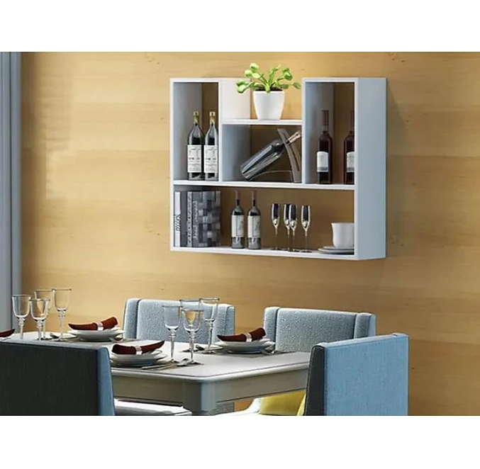 Kệ Giá Sách Treo Tường Sáng Tạo Với Kết Cấu Giấu Chân Chắc Chắn Tundo CTKT182 KT 62cm x 90cm x 15cm