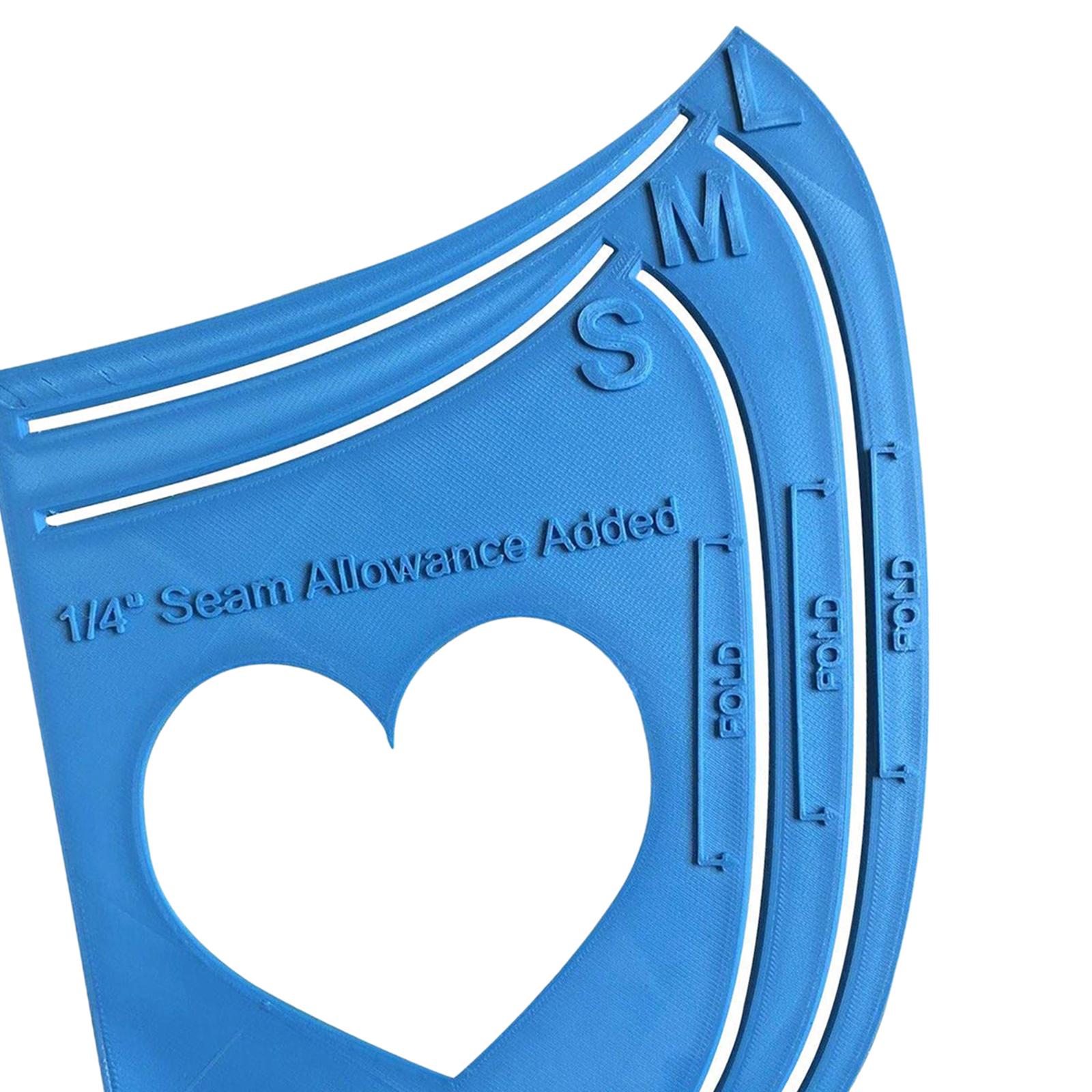 3 In 1 Mask Templates Face Mask Pattern Sewing Templates with Heart Shape