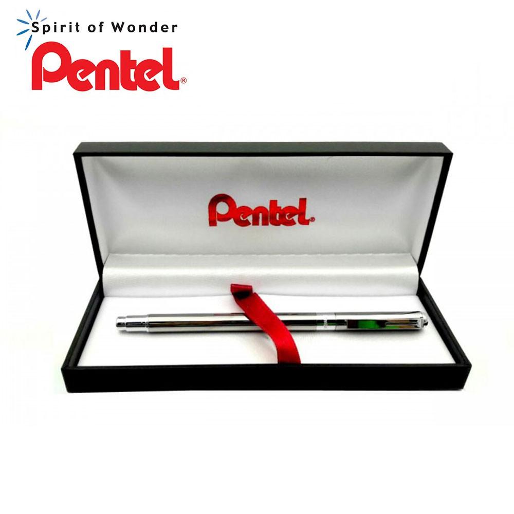 Bút Ký Cao Cấp Pentel BL625 Ngòi 0.5mm Mực Xanh | Thiết Kế Nhỏ Gọn | Vỏ Bút Bằng Thép Không Gỉ