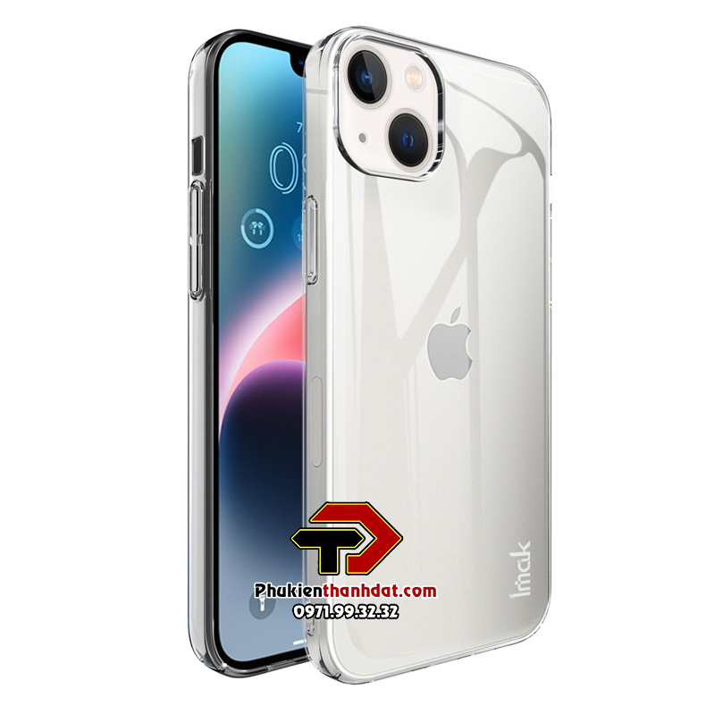 Ốp lưng trong suốt cho iPhone 14 chính hãng IMAK phủ nano không ố màu - Hàng chính hãng