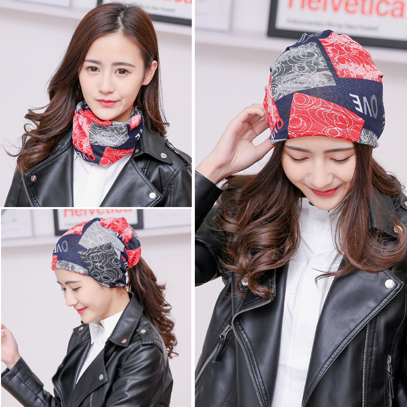 Nón mũ nữ thu đông chụp đầu băng đô turban khăn cổ bịt mặt phiên bản Hàn Quốc dona22102801