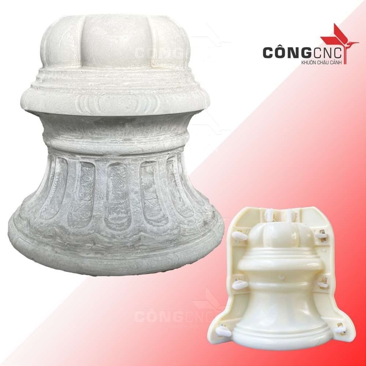 Khuôn Đôn Chậu Cảnh ABS, Khuôn Đôn Kê Chậu Hình Nấm