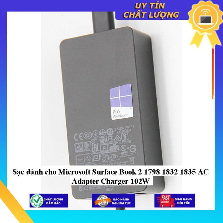 Sạc dùng cho Microsoft Surface Book 2 1798 1832 1835 AC Adapter Charger 102W - Hàng Nhập Khẩu New Seal