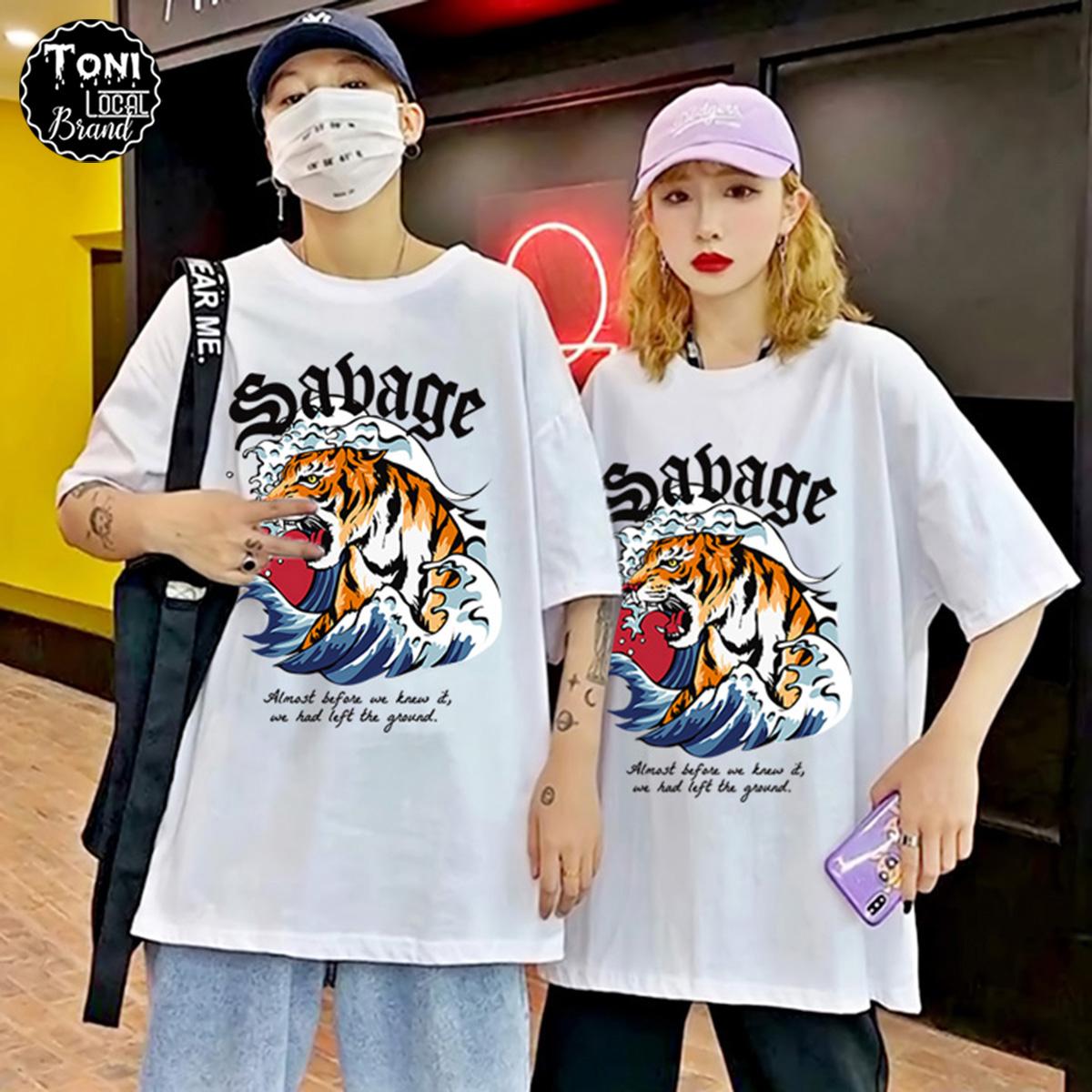 Áo Thun Tay Lỡ Local Brand SABAGE Cotton 100 form rộng nam nữ Unisex