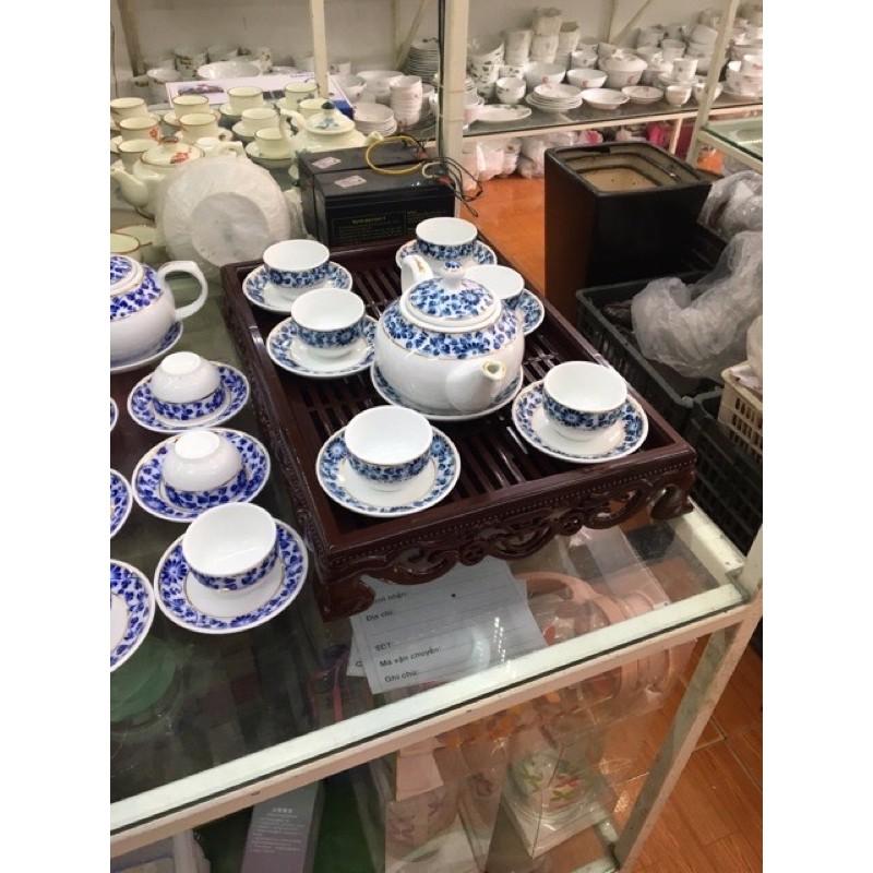 Khay trà giả gỗ cao cấp 2021 40x30x7cm