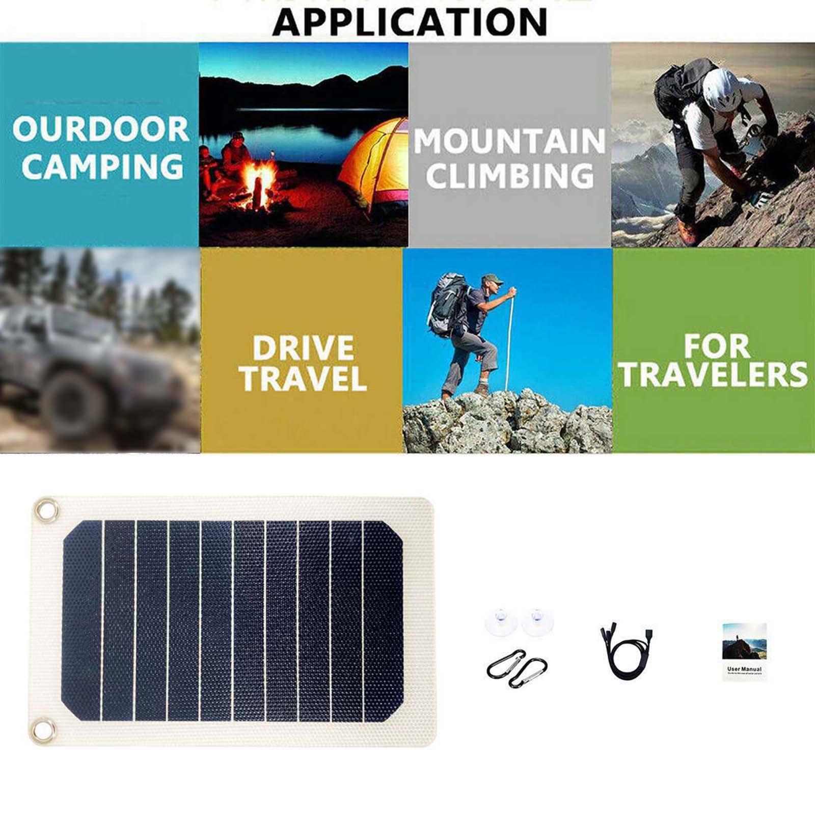 Backpack Solar Panel Charger USB Port for Electronic Products Mobile Phone