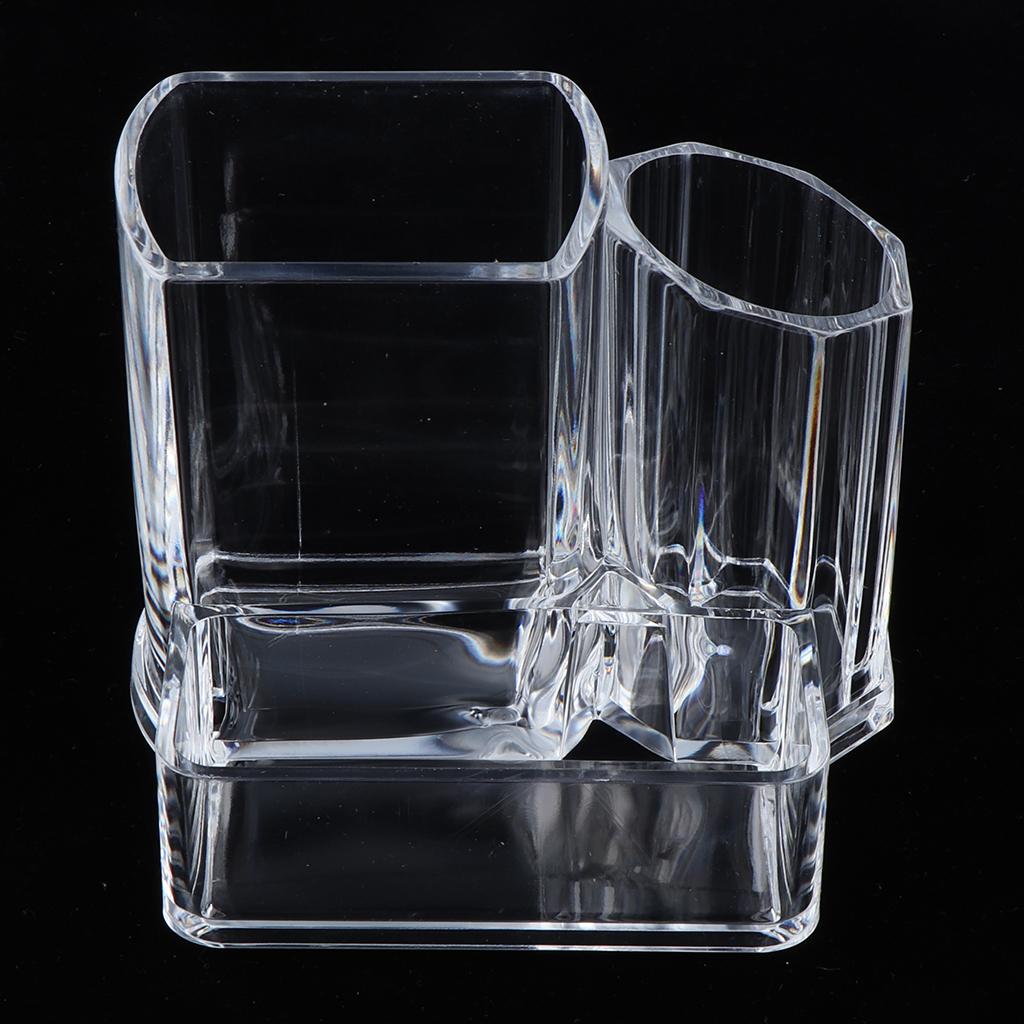 Clear Makeup Cosmetic Organizer Jewelry Brush Storage Box Acrylic Holder