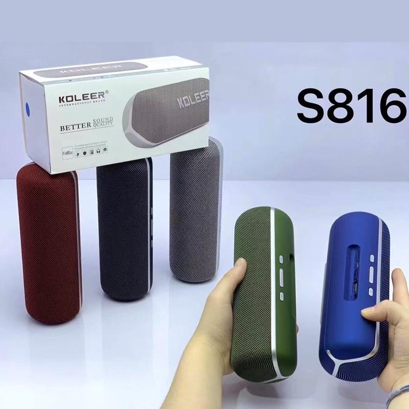 Loa bluetooth KOLEER S816 hỗ trợ USB/TF/AUX/FM - âm thanh cực hay (Nhiều màu) Nhất Tín Computer