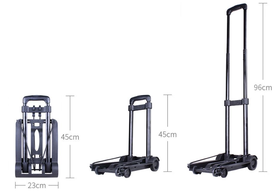 Xe Kéo Hàng Đa Năng Tiện Dụng Có dây chằng Tải Trọng 33kg-XKT02