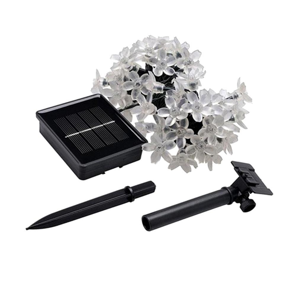 Outdoor Solar Powered 7m 50 LED String Lights Waterproof Lamp