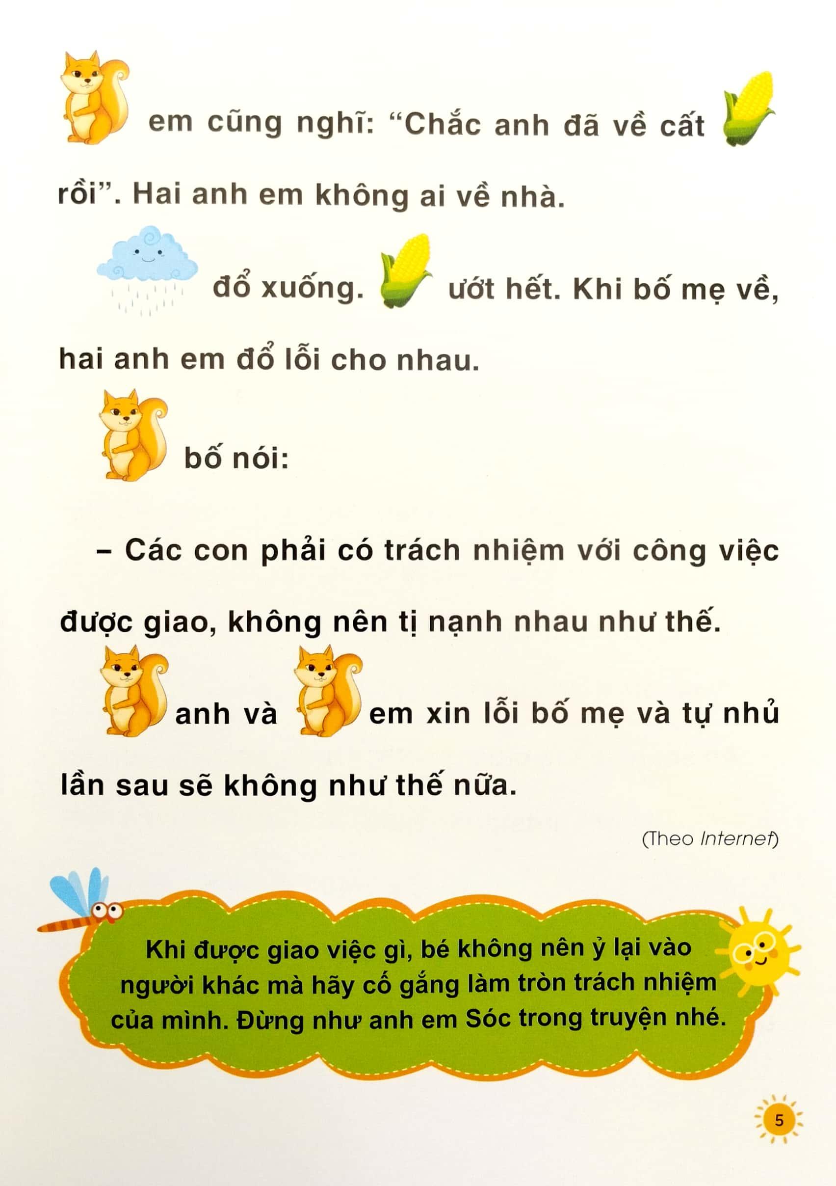 Truyện Tranh Tư Duy Cho Bé - Song Ngữ Việt-Anh - Tự Giác Và Trách Nhiệm