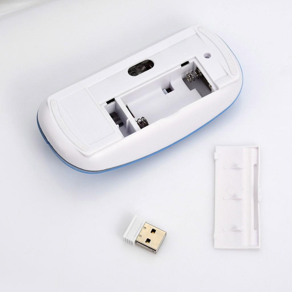 Chuột chơi game không dây siêu mỏng 2.4GHZ với cổng USB 2.0