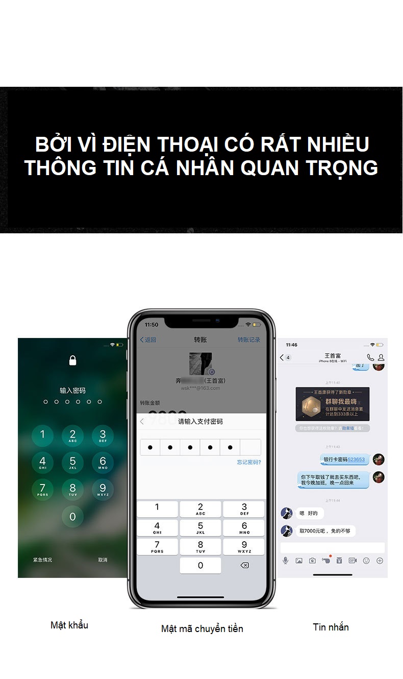 Miếng Dán Màn Hình Kính Cường Lực 9H Chống Nhìn Trộm Cao Cấp Dành Cho iPhone XS Max