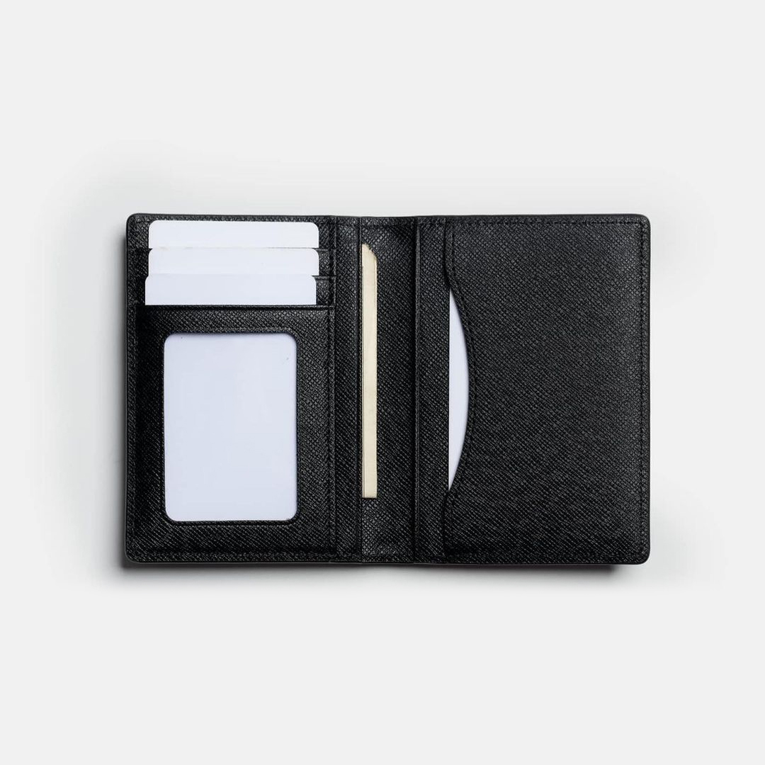 VÍ MINI ĐỰNG THẺ Bóp Nhỏ Gọn Cardholder COSY Da Saffiano Nhập Khẩu Nam Nữ Cao Cấp Chống Thấm Nước Thương Hiệu DOLANTO