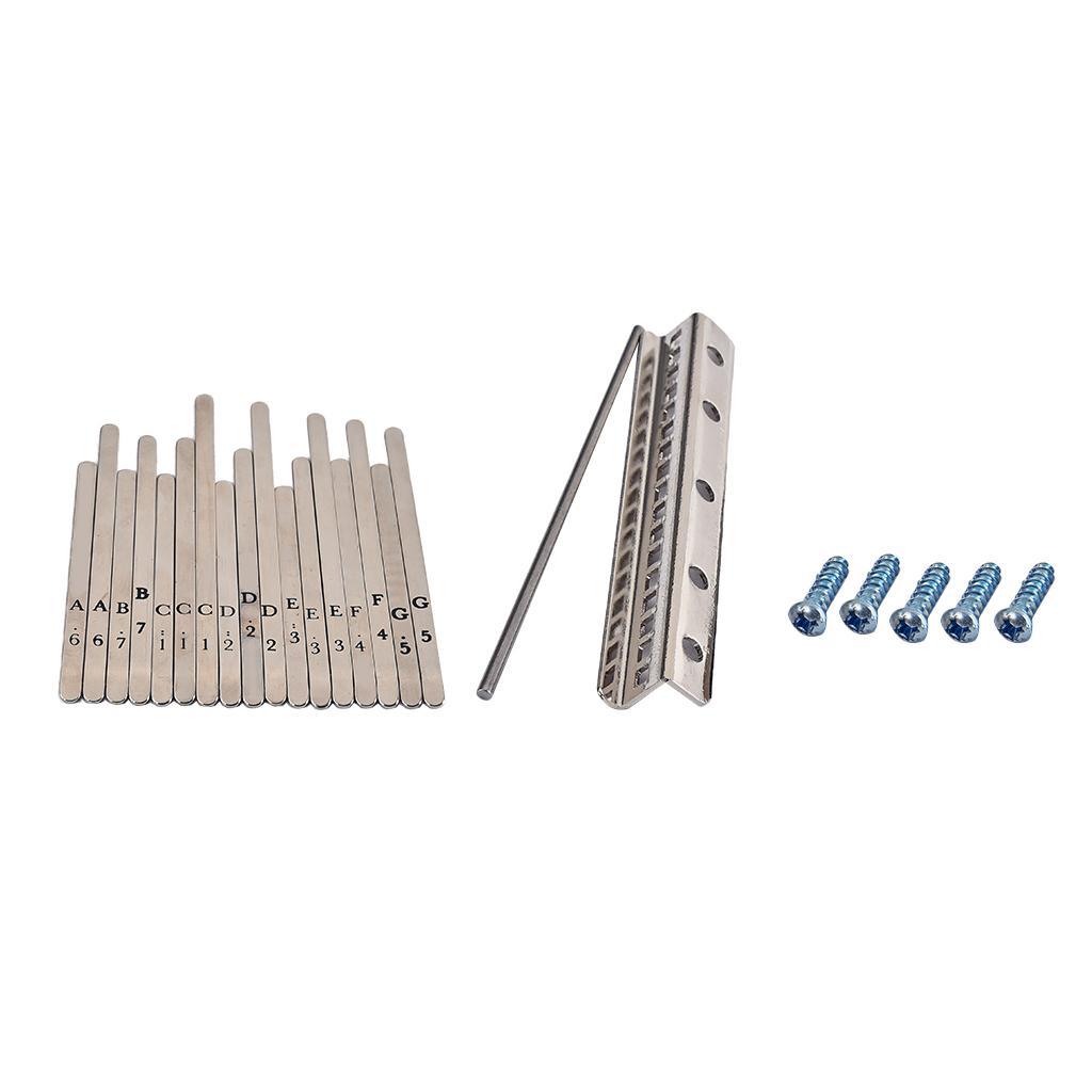 Replacement Kalimba Thumb Piano Steel Keys For 17 Key African Kalimba