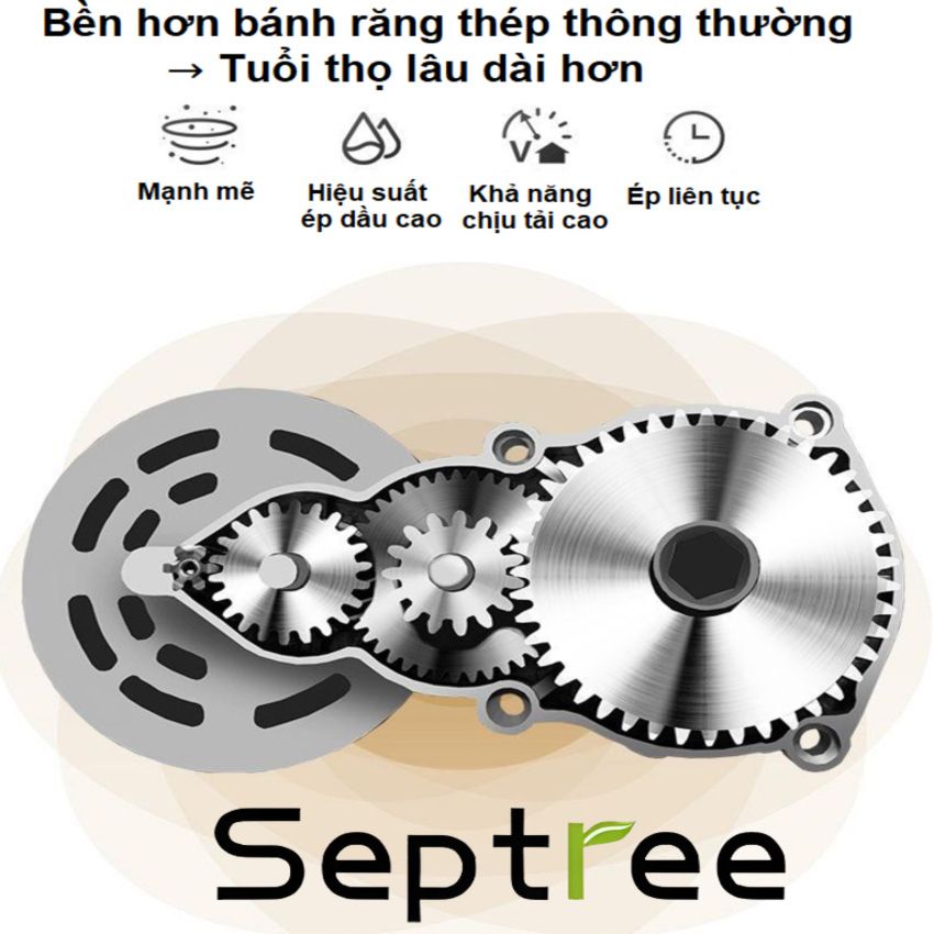 [HÀNG NHẬP KHẨU] Máy ép dầu ăn thực vật chuyên dụng, dùng trong gia đình (1000W) Thương hiệu Mỹ cao cấp Septree - T2S