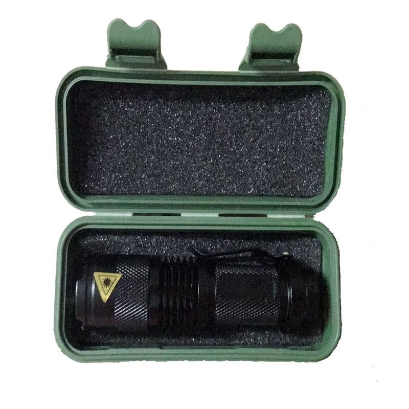 7W Ultra Bright Mini LED Flash Light Đèn pin chiến thuật nhỏ với Hộp Kit