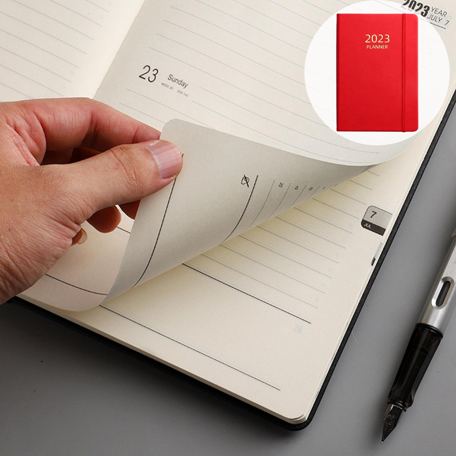 2023 Weekly Planner, Daily Writing Journal 180 Sheets 360 Pages Goal Habit Schedule Monthly Calendar Planner A5 Diary Notebook, for Supplies