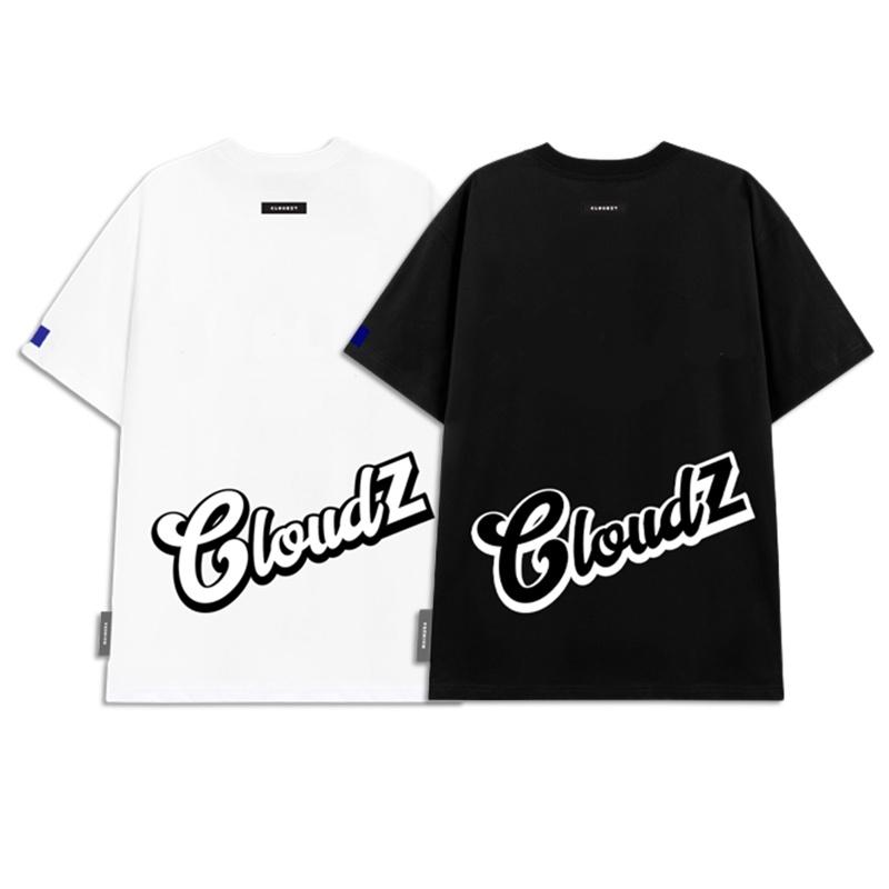 Áo phông nam nữ unisex tay lỡ thun form rộng local brand teen cổ tròn oversize cotton cao cấp màu đen trắng tee CLOUDZY