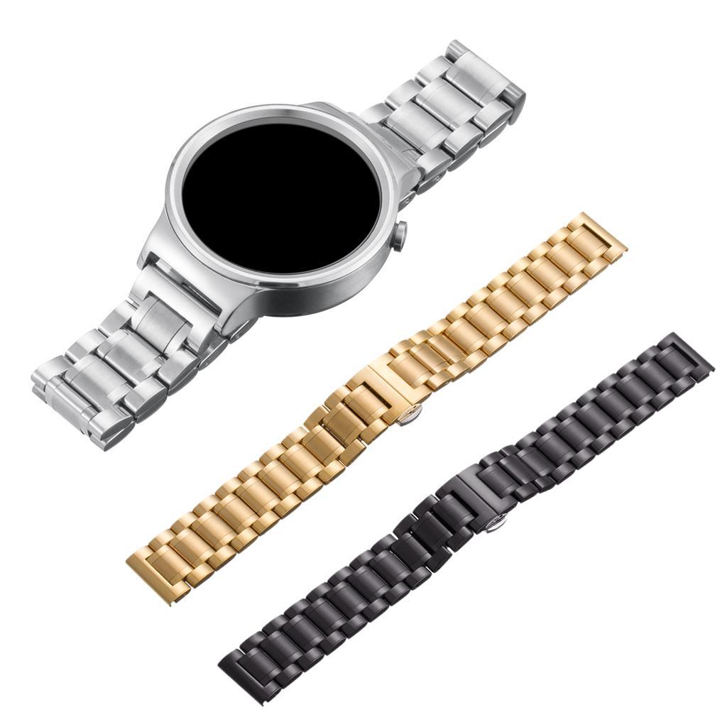 2Pack 22mm Stainless Steel Wrist Watch Band Strap For Huawei Sport Bracelet