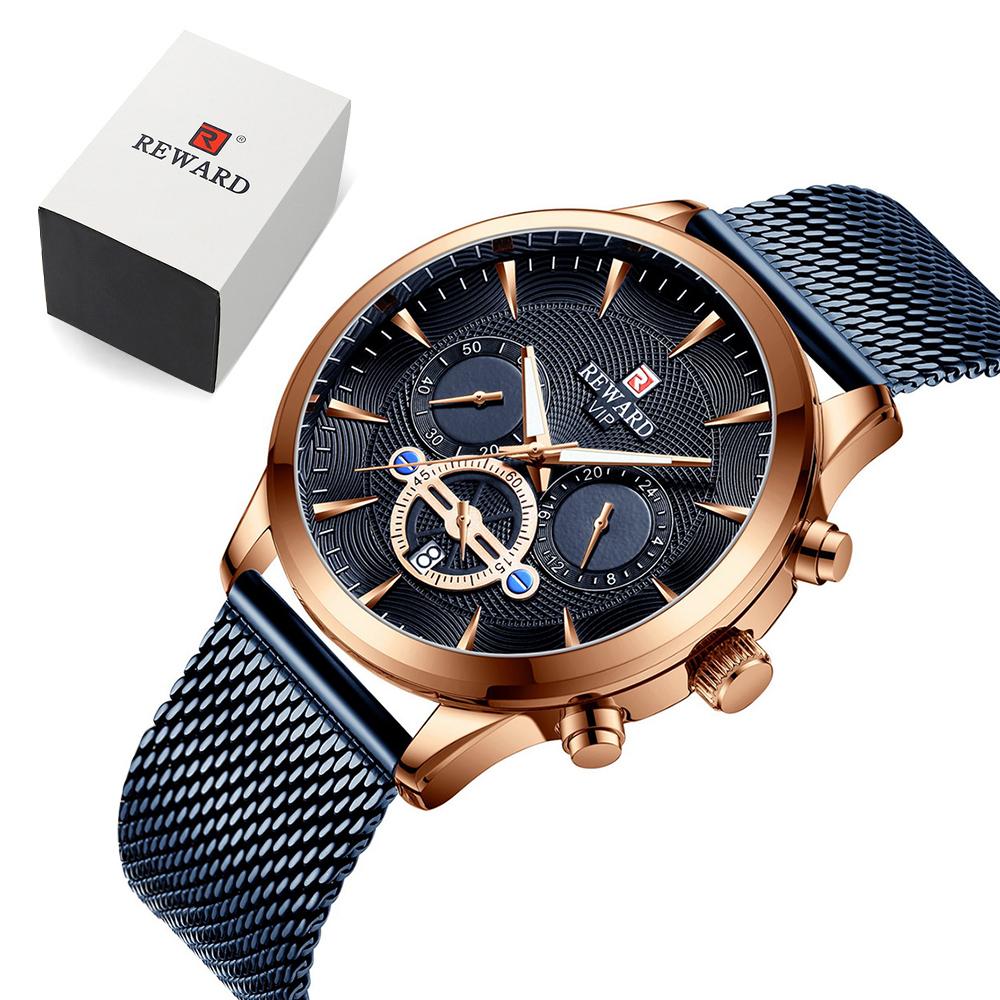 Đồng hồ nam Quartz Movement dây đeo bằng thép không gỉ,không thấm nước
