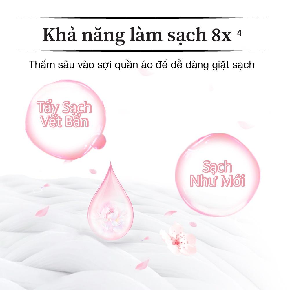 Túi Viên Giặt Xả Tiện Lợi 4 trong 1 Fresh Hy Hương Hoa Công Nghệ Nhật Bản