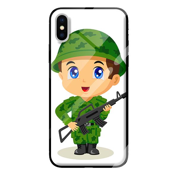 Ốp kính cường lực cho iPhone XS MAX CHIBI 1 - Hàng chính hãng