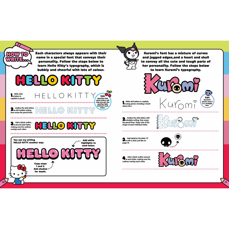 Sách Hello Kitty And Friends - How To Draw