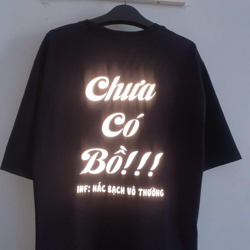 Áo thun tay lở in phản quang bảy màu nam nữ chất cotton 4 chiều mềm mịn thoáng mát freesize từ