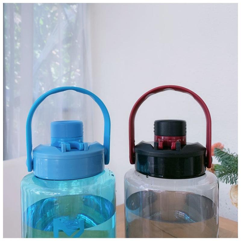 Bình Nước Thể Thao Bằng Nhựa Sức Chứa Lớn Chống Rơi Chống Nổ Có Quai Cầm Dành Cho Nam Và Nữ