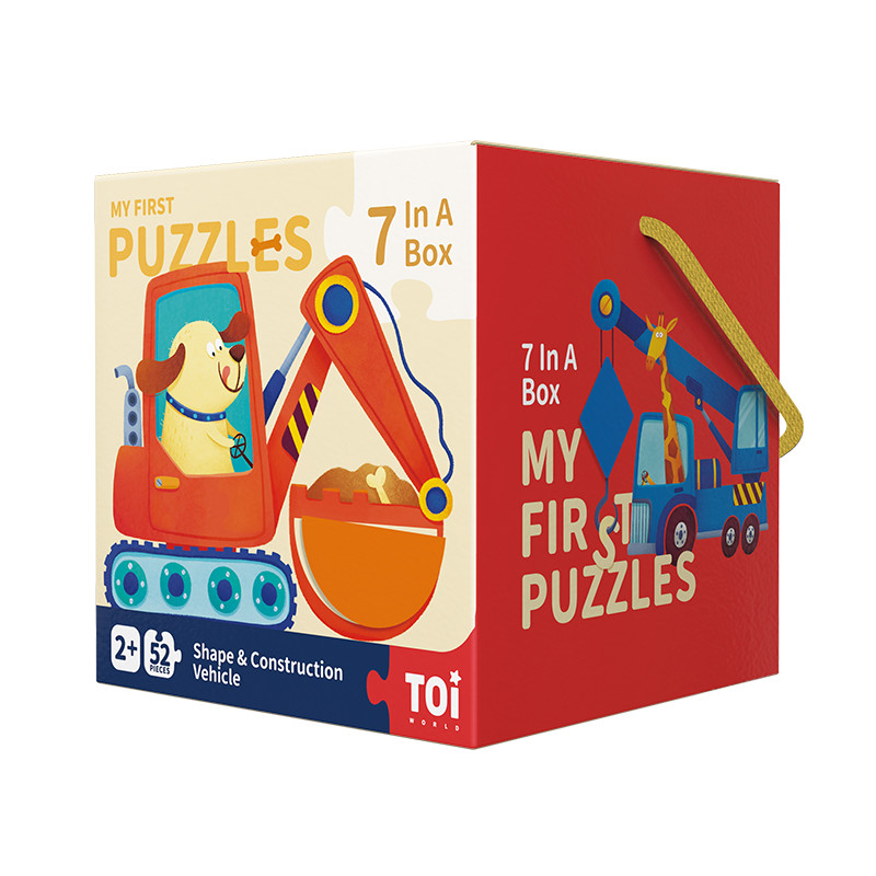 Bộ xếp hình cho bé mới làm quen MY FIRST PUZZLES của hãng MIDEER TOI WORLD - phù hợp bé từ 2 tuổi trở lên nhiều chủ đề