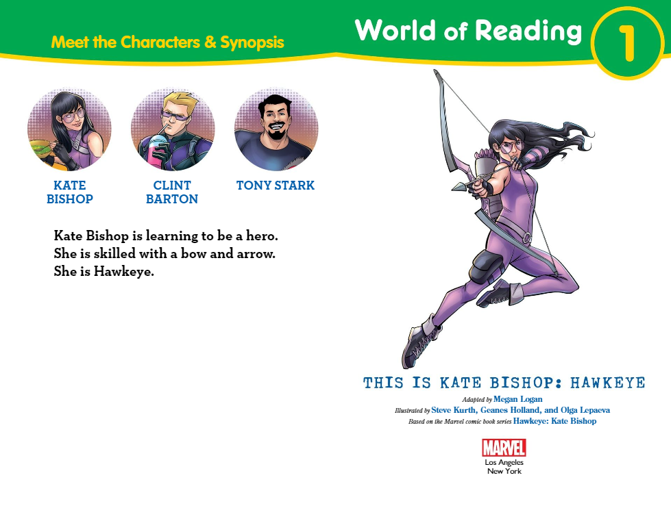 World Of Reading Level 1: This Is Kate Bishop: Hawkeye