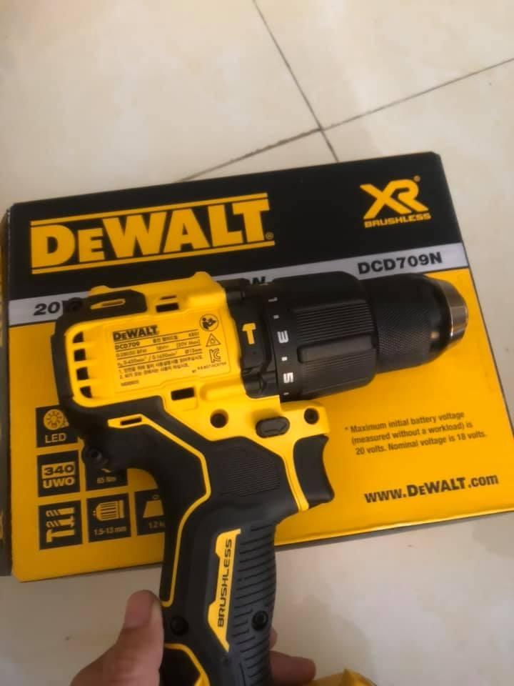 MÁY KHOAN CẦM TAY 340W 20VMAX/BL DEWALT DCD709D1- HÀNG CHÍNH HÃNG