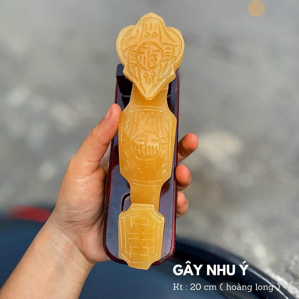 Gay Như Ý Đá Ngọc Hoàng Long - Dài 20cm