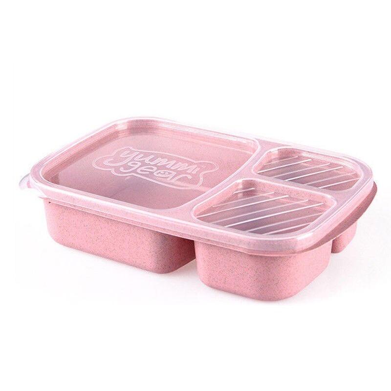 Microwave Bento Lunch Box Picnic Food Fruit Container Storage Box Practical US