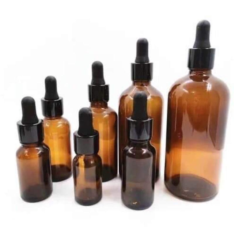 Chai serum nâu nắp đen