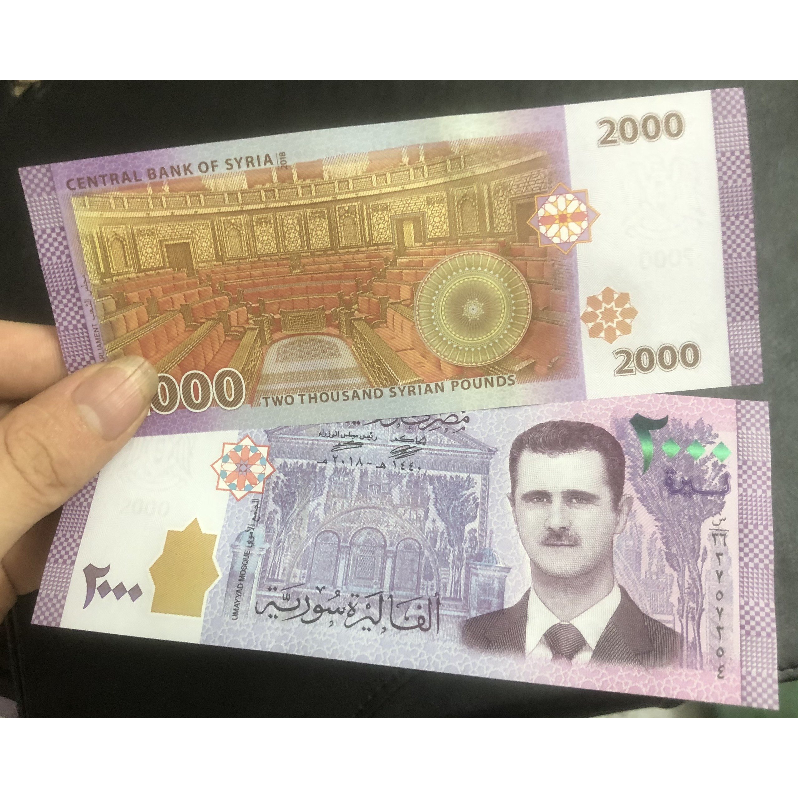 Tiền thế giới, cộng hòa Ả Rập Syria, 2000 Pounds sưu tầm