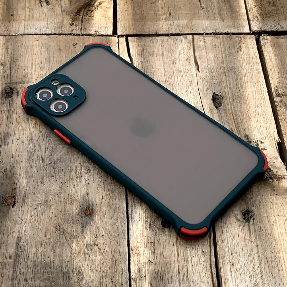 Ốp lưng chống sốc toàn phần dành cho iPhone 11 Pro Max - Màu xanh lá đậm
