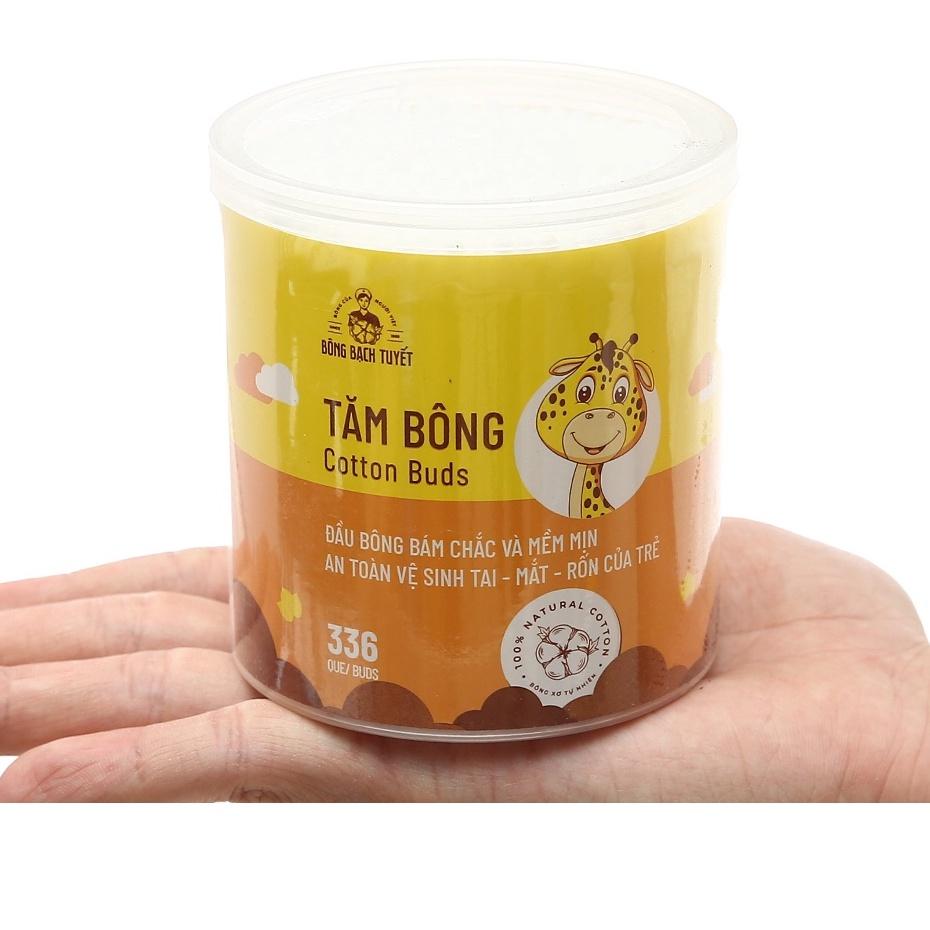 Tăm bông đầu nhỏ dành cho bé ( nắp xoay)- hiệu Bông Bạch Tuyết