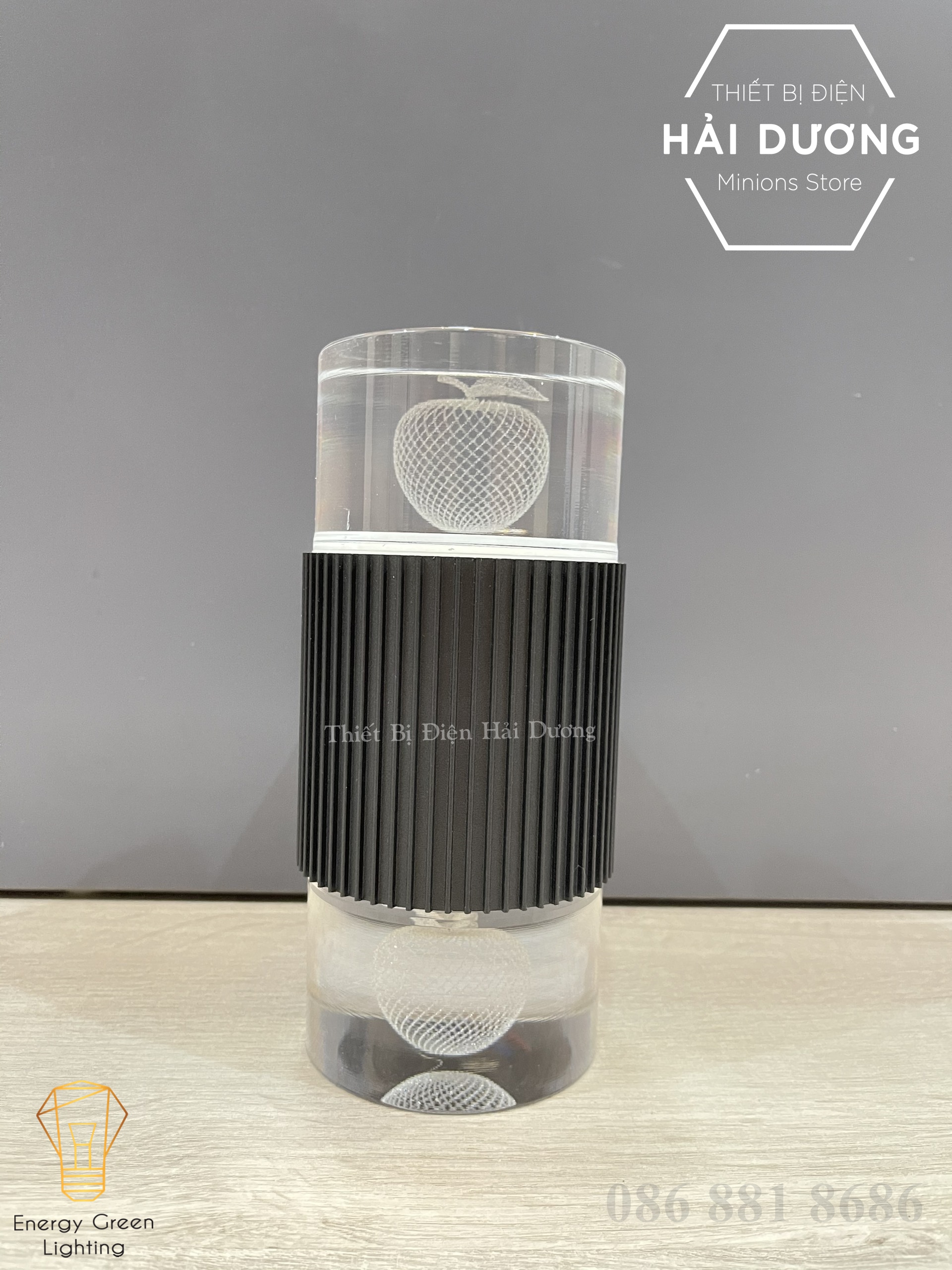 Đèn Led Thủy Tinh Gắn Tường Cao Cấp - 3 Chế Độ Ánh Sáng - Có Video