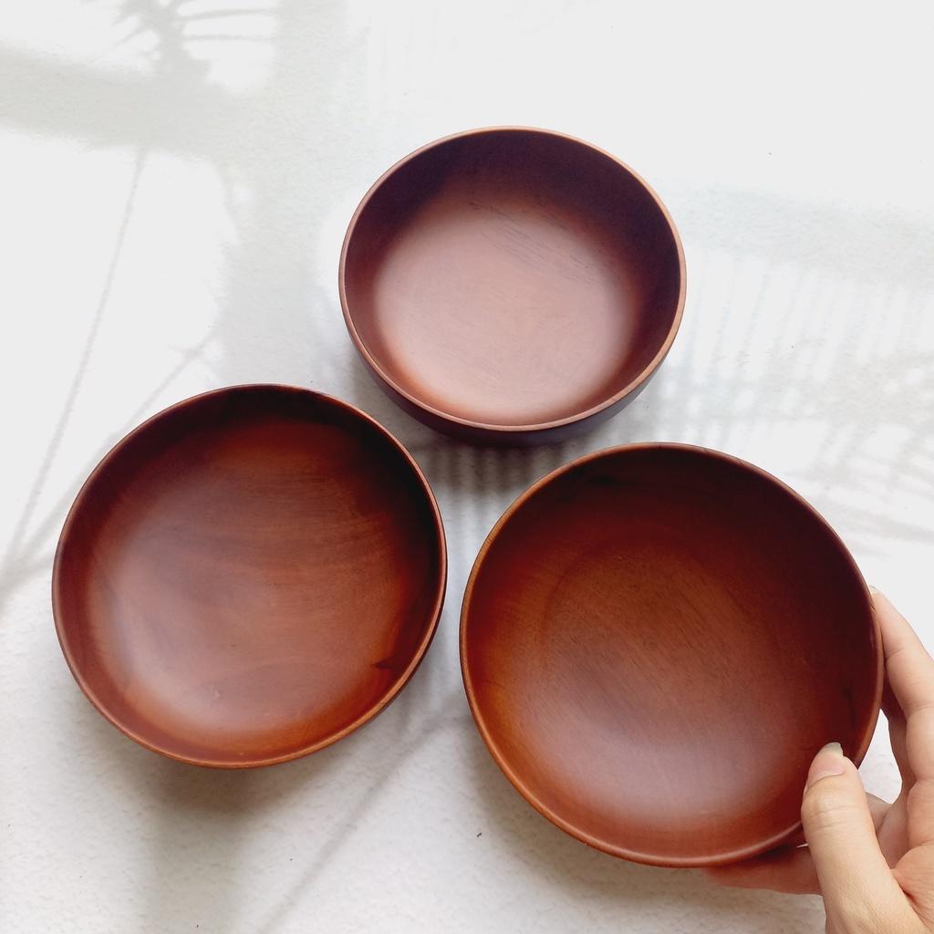 Bát/Tô Gỗ Keo Nhỏ Tự Nhiên Cỡ 14x4 cm, Bát Salad, Bát Ăn Mỳ, Soup, Chụp Ảnh Trang Trí