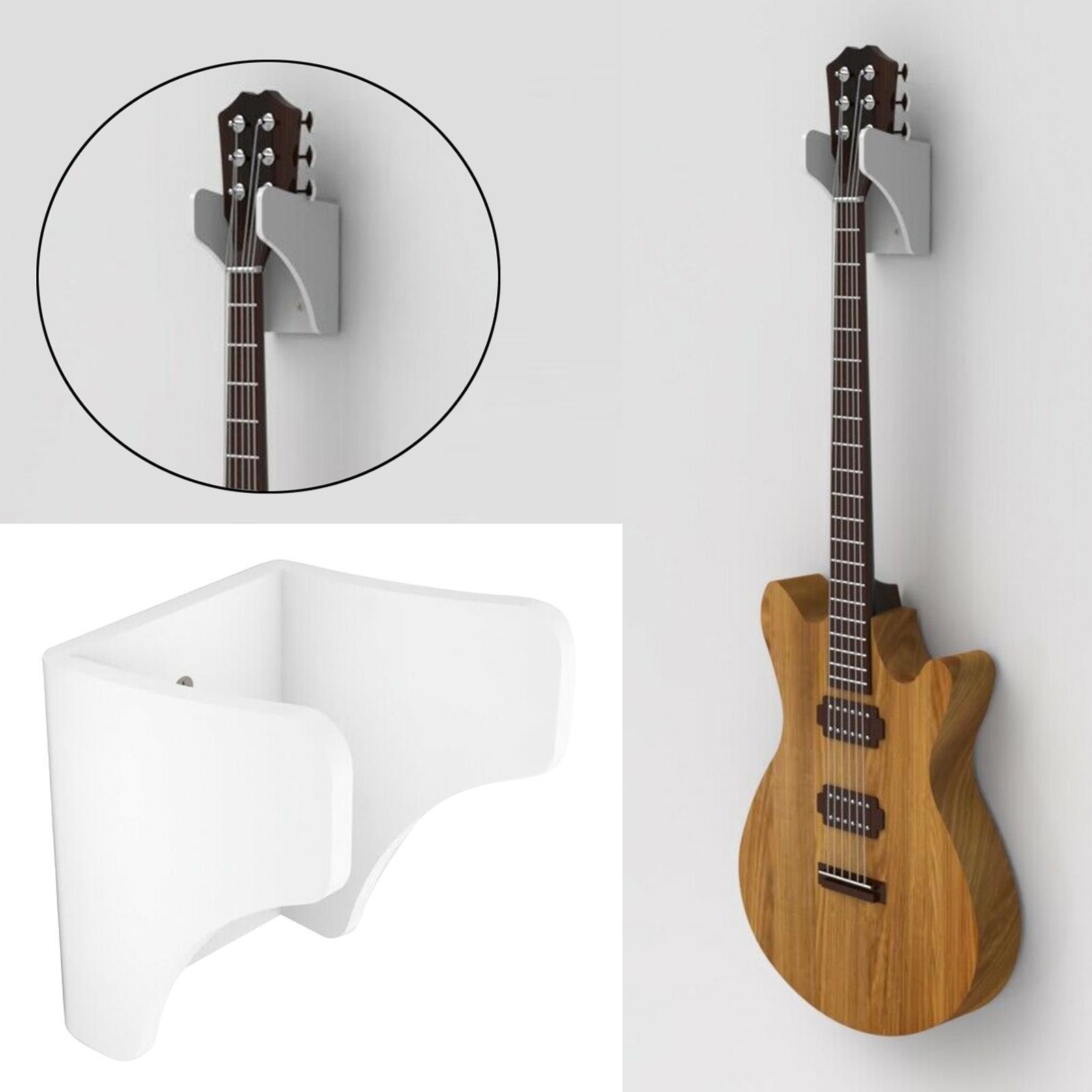 3x Guitar Wall Mount Hanger Guitar Hanger Wall Hook Holder Stand for Electric Wooden Guitar