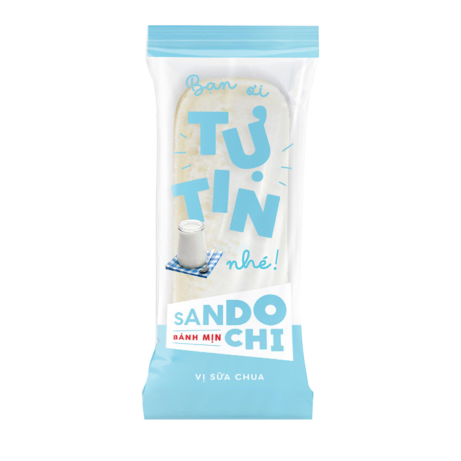 Combo 5 gói Bánh sandochi vị sữa chua túi 10 chiếc