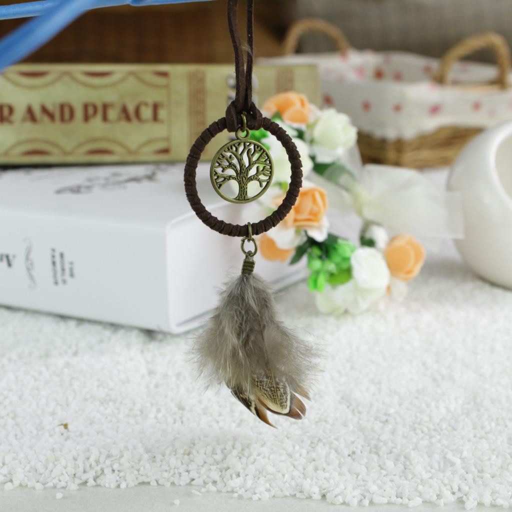 Handmade Dream Catcher Charm Pendant for Keyring Key Chain Car Hanging Decor
