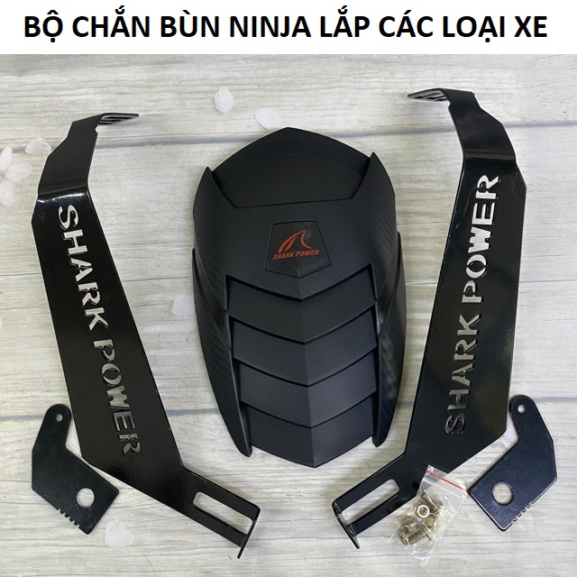 Chắn bùn xe máy SHARK kiểu ninja lắp Ex 150, 155 , Winner , TFX, R15V3 và nhiều dòng xe siêu ngầu loại dày