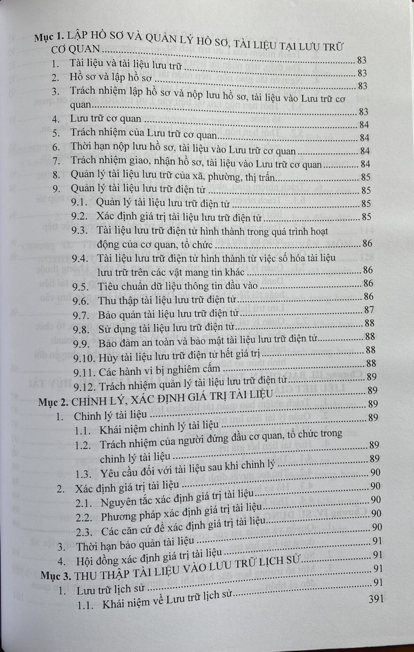 Sách -Nghiệp Vụ Văn Thư, Lưu Trữ - Quy Định Thời Hạn Bảo Quản Hồ Sơ, Tài Liệu Hình Thành Trong Hoạt Động Của Cơ Quan, Tổ Chức, Doanh Nghiệp