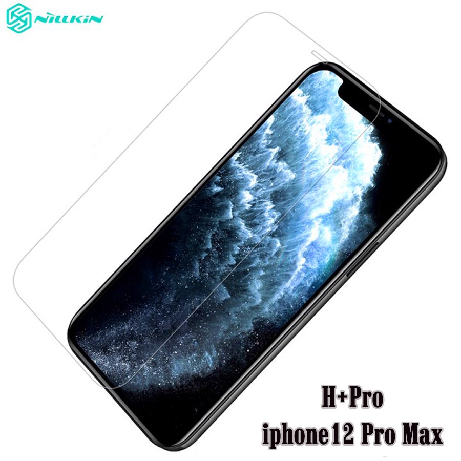 Kính cường lực Nillkin H+PRO bo cạnh 2.5D trong suốt cho Iphone 12/12 Pro (6.1) - 12 Pro Max (6.7) - Hàng Chính Hãng